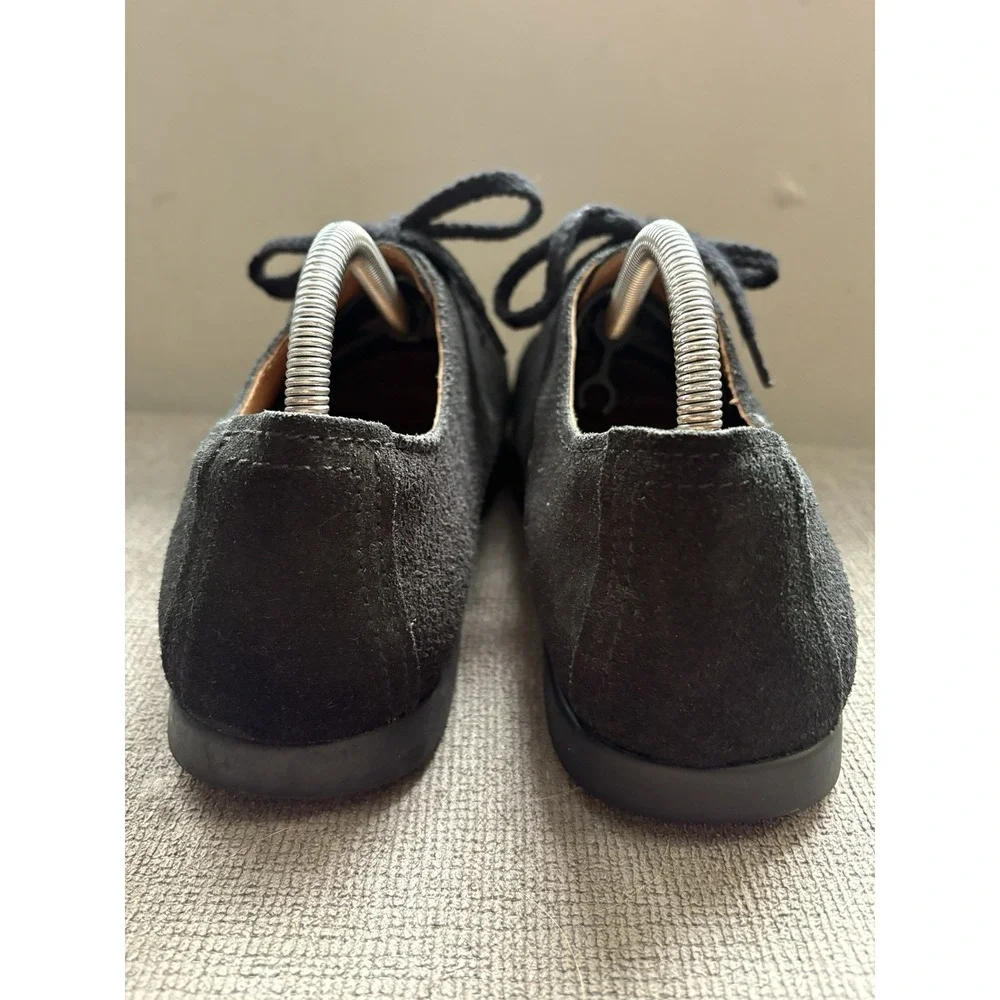 Kalso Earth Shoes Faroe Lokah Black Nubic Leather Sneakers Women 8 Negative Heel
